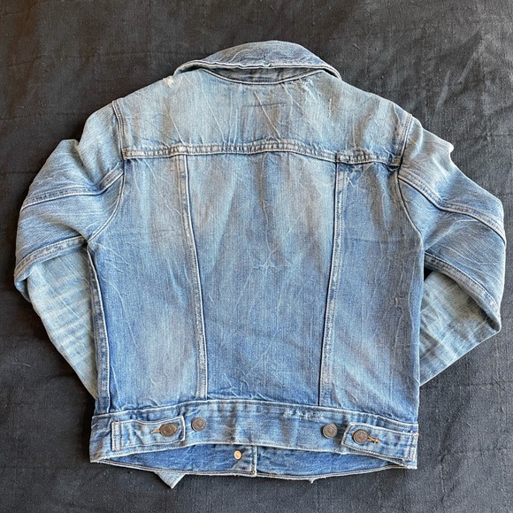 One of a Kind Levi's Cropped Trucker Jacket, XS - Picture 4 of 8